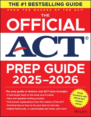 The Official ACT Prep Guide 2025-2026: Book + Online Course by ACT