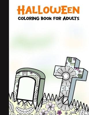 Halloween Coloring Book for Adults: 50 Halloween Illustrations Printed On One Side, Safe For Markers - Fun Craft Activity Gift - Stress Relieving Desi by Books, Spooky House