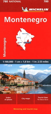 Montenegro Road and Tourist Map No 780 by Michelin