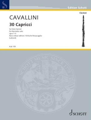 Cavallini, Ed. Lehnert: 30 Capricci for Clarinet Solo by Cavallini, Ernesto