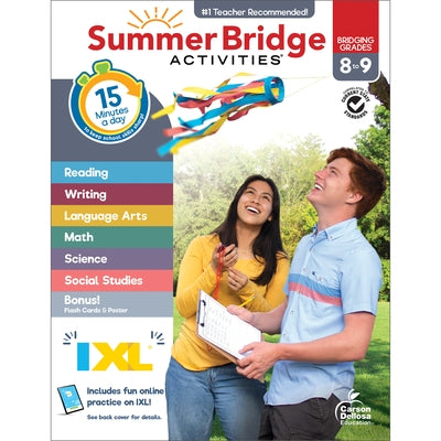 Summer Bridge Activities, Grades 8 - 9 by Summer Bridge Activities