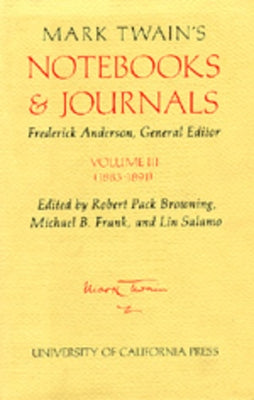 Mark Twain's Notebooks and Journals, Volume III: 1883-1891volume 8 by Twain, Mark