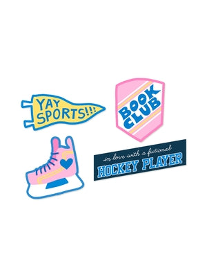 Hockey Romance Stickers - Sticker Set of 4 by Out of Print