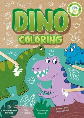 Dino Coloring: A Fully Recyclable Coloring Book by Igloobooks