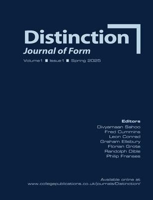 Distinction. Journal of Form. V1(1) Spring 2025 by Sahoo, Divyamaan