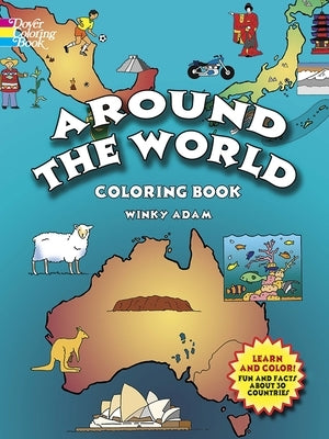Around the World Coloring Book by Adam, Winky