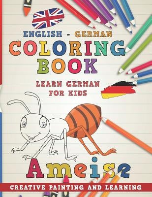 Coloring Book: English - German I Learn German for Kids I Creative Painting and Learning. by Nerdmediaen
