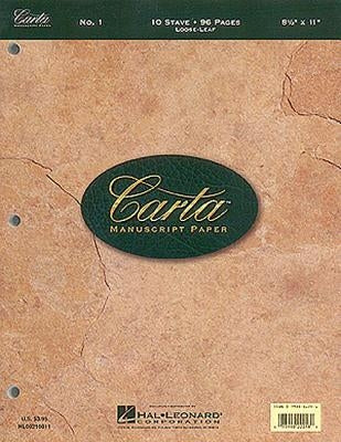 Carta Manuscript Paper No. 1 - Basic by Hal Leonard Corp
