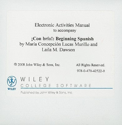 Con Brio: Beginning Spanish, Electronic Activities Manual by Lucas Murillo, Maria Concepcion