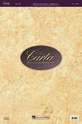 Carta Manuscript Paper No. 23 - Professional by Hal Leonard Corp