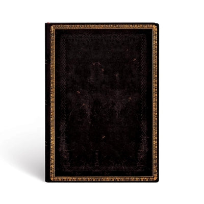 Paperblanks Black Moroccan Old Leather Collection Softcover Flexi MIDI Lined 240 Pg 100 GSM by Paperblanks