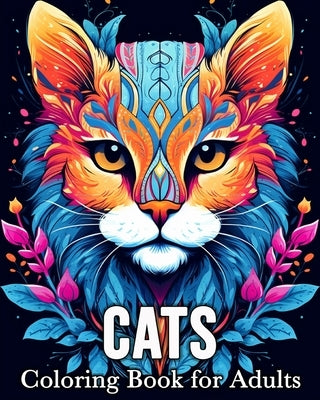 Cats Coloring Book for Adults: 50 Cute Images for Stress Relief and Relaxation by Bb, Mandykfm