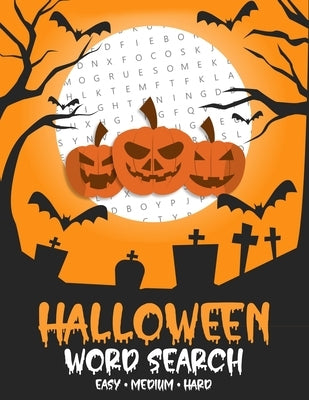 Halloween Word Search: Large Print Puzzle Book Fun For Adults and Kids by Evans, Jack
