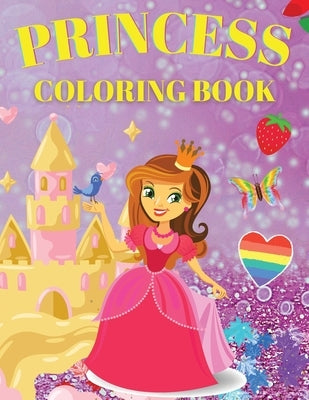 Princess Coloring Book: Cute And Adorable Princess Coloring Book For Girls Ages 3-9 by Blox, Beni