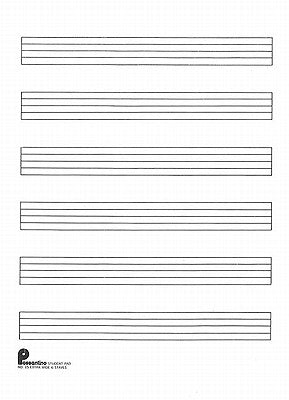 Writing Pad No. 15: 6-Stave (Extra Wide): Passantino Manuscript Paper by Hal Leonard Corp