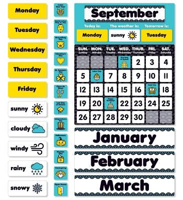 Aqua Oasis Calendar Bulletin Board by Scholastic