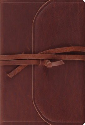 ESV Student Study Bible (Natural Leather, Brown, Flap with Strap) by