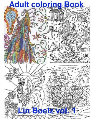 Adult Coloring book Chicken by Boelz, Lin