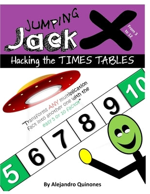 Hacking the TIMES TABLES - Jumping Jack X: Transform any multiplication fact from 3 to 12 into another one with the easy 5 or 10 factor by Quinones, Alejandro