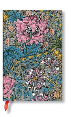 Morris Pink Honeysuckle Mini Lined Hardcover Journal, 176pg, 85gsm by Paperblanks (William Morris) by Paperblanks