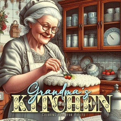 Grandmaエs Kitchen Coloring Book for Adults: Cottage Kitchen Coloring Book for Adults Vintage Coloring Book for Adults Grandma Portraits by Publishing, Monsoon