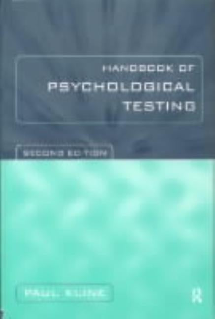 Handbook of Psychological Testing by Kline, Paul