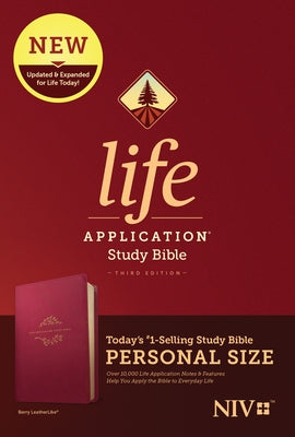 NIV Life Application Study Bible, Third Edition, Personal Size (Leatherlike, Berry) by Tyndale
