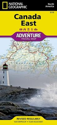 Canada East Map by National Geographic Maps