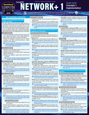 Comptia(r) Network+ 1 Concepts & Implementation Study Guide: A Quickstudy Laminated Reference by Antoniou, George