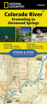 Colorado River, Kremmling to Glenwood Springs Map by National Geographic Maps