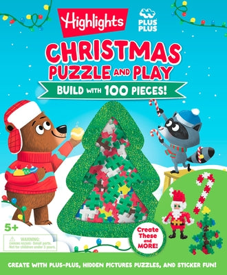 Christmas Puzzle and Play: Build with 100 Pieces! by Highlights
