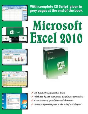 Microsoft Excel 2010 by Kumar, Bittu