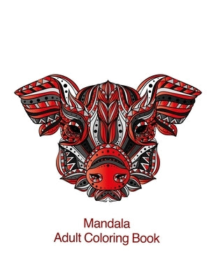 Mandala Adult Coloring Book: Coloring for adults with raccoons, crocodiles, squirrels and many other by Bishop, Estella