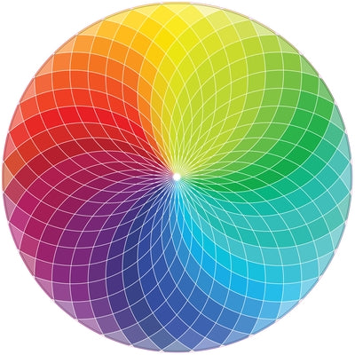 Color Wheel 1000 Piece Round Jigsaw Puzzle by