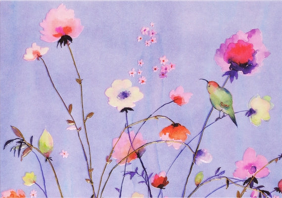 Lavender Wildflowers Note Cards by