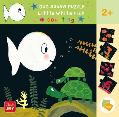 Duo Jigsaw Puzzle. Little White Fish. Counting by