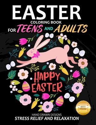Easter Coloring Book for teens and adults by Pink Rose Press