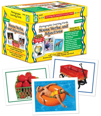 Nouns, Verbs and Adjectives Learning Cards: Photographic Learning Cards by Key Education Publishing