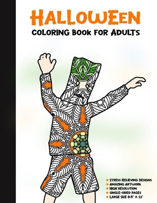 Halloween Coloring Book for Adults: 50 Halloween Illustrations Printed On One Side, Safe For Markers - Fun Craft Activity Gift - Stress Relieving Desi by Books, Spooky House