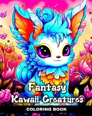 Fantasy Kawaii Creatures Coloring Book: Kawaii Coloring Pages with Cute Fantasy Designs of Mythical Creatures by Peay, Regina