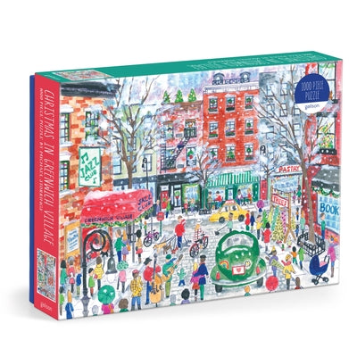 Michael Storrings Christmas in Greenwich Village 1000 Piece Puzzle by Galison