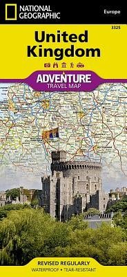 United Kingdom Map by National Geographic Maps