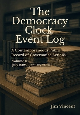 The Democracy Clock Event Log: A Contemporaneous Public Record of Governance Actions, Volume II, July 2025-January 2026 by Vincent, Jim