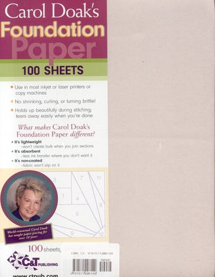 Carol Doak's Foundation Paper by Doak, Carol