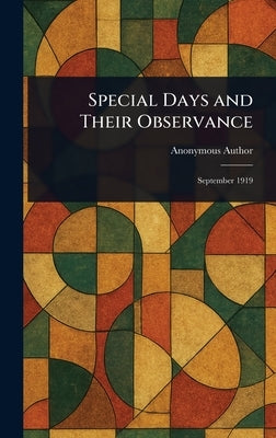Special Days and Their Observance by Anonymous