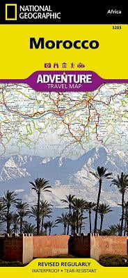 Morocco Map by National Geographic Maps