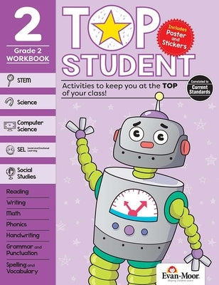 Top Student, Grade 2 Workbook by Evan-Moor Corporation