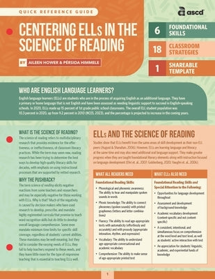 Centering Ells in the Science of Reading (Quick Reference Guide) by Hower, Aileen