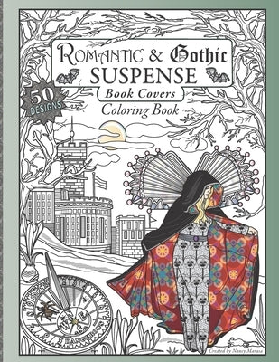 Romantic Gothic Suspense Book Covers Coloring Book by Marasa, Nancy