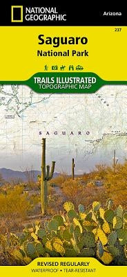 Saguaro National Park Map by National Geographic Maps